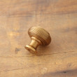 Aged Brass Hatton Reeded Cupboard Knob