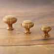 Hatton Aged Brass Reeded Cabinet Knob