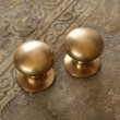 Hatton Aged Brass Cushion Mortice Knob