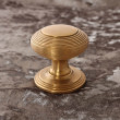 Aged Brass Hatton Reeded Door Knob