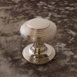 Nickel Hatton Reeded Door Knob