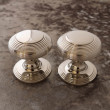 Hatton Nickel Reeded Mortice Knob