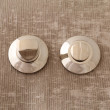 Bathroom Privacy Set on Plain Covered Rose - Polished Nickel