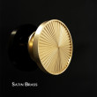 Satin Brass Solis Centre Door Pull