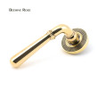 Aged Brass Newbury Lever on Beehive Rose