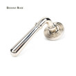 Nickel Newbury Lever on Beehive Rose