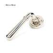 Nickel Newbury Lever on Deco Rose