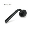 Matt Black Newbury Lever on Beehive Rose