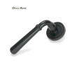 Matt Black Newbury Lever on Deco Rose