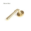 Polished Brass Newbury Lever on Beehive Rose