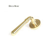 Polished Brass Newbury Lever on Deco Rose