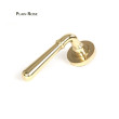 Polished Brass Newbury Lever on Plain Rose