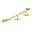 Polished Brass Reeded Casement Stay 10 inch