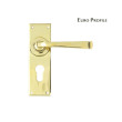 Aged Brass Avon Euro Profile Lever Handles