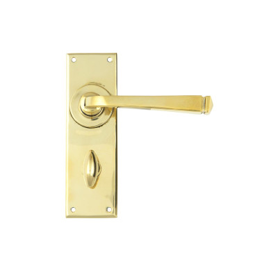 Aged Brass Avon Bathroom Lever Handles