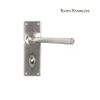 Satin Stainless Avon Bathroom Lever Handles