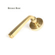 Unlacquered Brass Avon Lever on Beehive Rose