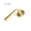 Unlacquered Brass Avon Lever on Plain Rose