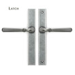 Newbury Pewter Slimline Espag Latch Set