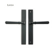 Newbury Matt Black Slimline Espag Latch Handle