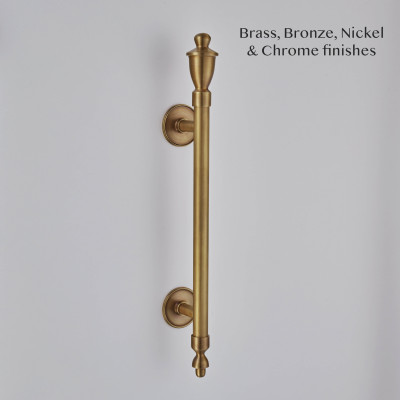 Acorns Finials Pull Handle Light Antique Brass