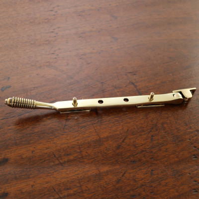 Aged Brass Reeded Stay