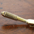 Aged Brass Reeded Stay