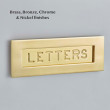 Engraved Brass Letter Plate