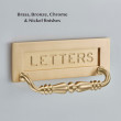 Satin Brass Engraved Letter Plate Satin Brass