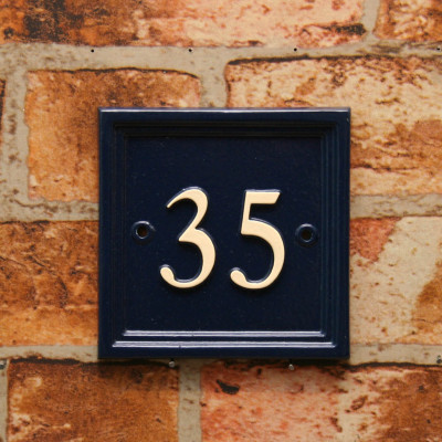 Square House Number Sign